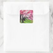 桜日本のさくらんぼブロッサム スクエアシール (バッグ)