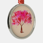 桜日本のさくらんぼブロッサム メタルオーナメント (右)