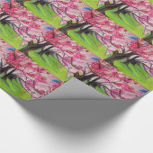 桜日本のさくらんぼブロッサム ラッピングペーパー (角)