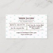 桜日本のさくらんぼ 名刺 (裏面)