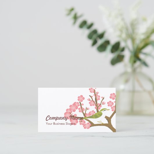 桜日本のさくらんぼ 名刺 (スタンド正面)