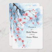 桜日本のフラップスブランチブルースカイ 案内状 (正面/裏面)