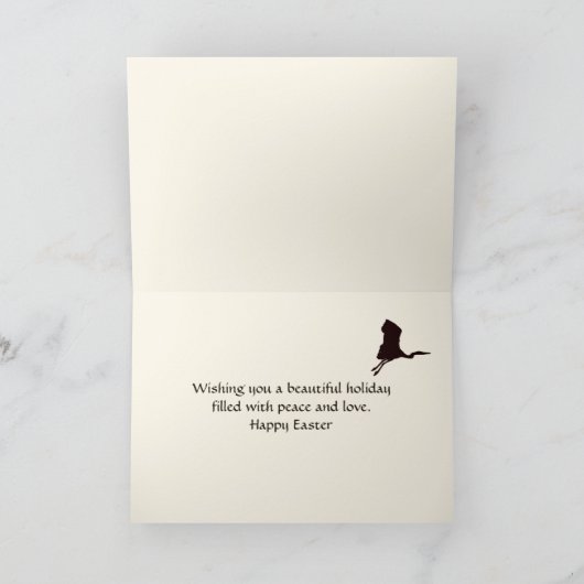 桜日本の分岐クレーンイースターエッグピンクブラウン シーズンカード (内部)