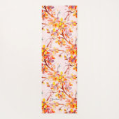 桜日本の花、さくらんぼ花 ヨガマット (裏面)