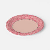 桜日本の鯉魚スケール模様紙 ペーパープレート (アングル)