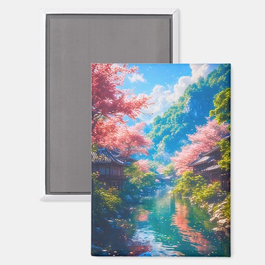 桜映る静流 マグネット (正面/裏面)