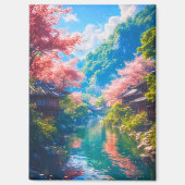 桜映る静流 マグネット (正面)