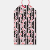 桜春さくらんぼ花ベビーシャワー ギフトタグ (裏面)