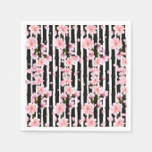 桜春さくらんぼ花ベビーシャワー スタンダードカクテルナプキン (正面)