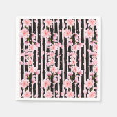 桜春さくらんぼ花ベビーシャワー スタンダードカクテルナプキン (正面)