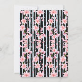 桜春さくらんぼ花ベビーシャワー 招待状 (裏面)