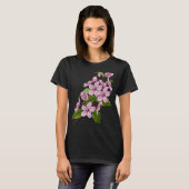 桜春の花さくらんぼブロッサムツリー日本の Tシャツ (正面フル)