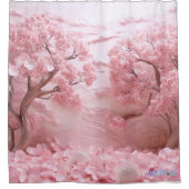 桜春の花サンセットシャワーカーテン シャワーカーテン (正面)
