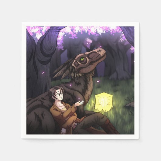 桜期 スタンダードカクテルナプキン (正面)