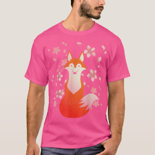 桜森林動物さくらんぼブロッサム動物愛好家C Tシャツ