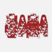 桜紅白カスタムサンキューフローラル フェイバーボックス (折り畳みなし)