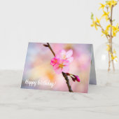 桜素晴らしの花のグループ春 カード (黄色い花)
