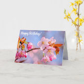 桜素晴らしの花の優しさ春 カード (黄色い花)