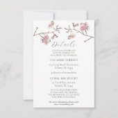 桜結婚のエンクロージャ詳細カード セーブザデート (正面)