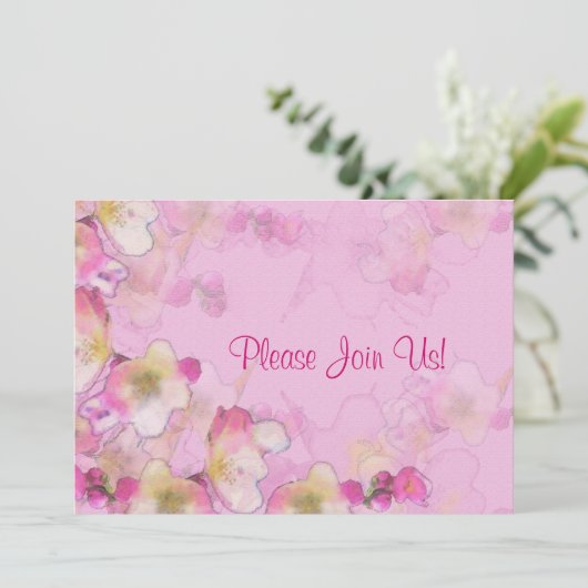 桜結婚式招待状 招待状 (スタンド正面)