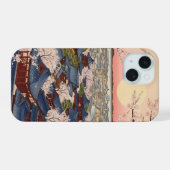 桜舞う古都 ― 和風アート iPhone 15ケース (裏面横)