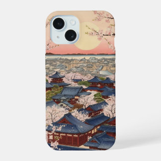 桜舞う古都 ― 和風アート iPhone 15ケース