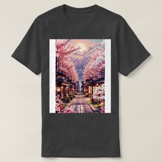 桜花の美学 Tシャツ (デザイン正面)