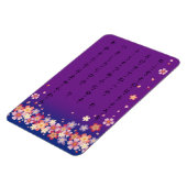 桜花ひらがな日本の紫 マグネット (左側)
