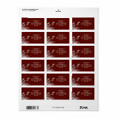 桜花住所 シール (フルシート)