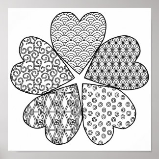 桜花柄お好きな色 ポスター