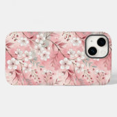 桜花柄ピンク Case-Mate iPhoneケース (裏面 (横))