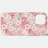桜花柄ピンク Case-Mate iPhoneケース (裏面 (横))