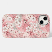 桜花柄ピンク Case-Mate iPhoneケース (裏面 (横))