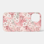 桜花柄ピンク Case-Mate iPhoneケース (裏面 (横))