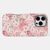 桜花柄ピンク iPhoneケース (裏面横)