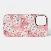 桜花柄ピンク iPhoneケース (裏面横)