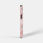 桜花柄ピンク iPhoneケース (右側面)