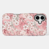 桜花柄ピンク iPhoneケース (裏面横)