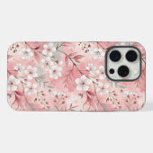 桜花柄ピンク iPhoneケース (裏面横)