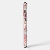 桜花柄ピンク iPhoneケース (左側面)