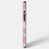 桜花柄ピンク iPhoneケース (左側面)