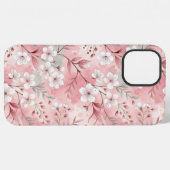 桜花柄ピンク iPhoneケース (裏面横)