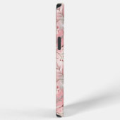 桜花柄ピンク iPhoneケース (右側面)