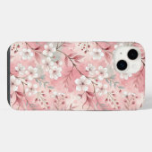 桜花柄ピンク iPhoneケース (裏面横)
