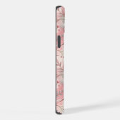 桜花柄ピンク iPhoneケース (右側面)