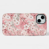 桜花柄ピンク iPhoneケース (裏面横)