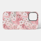 桜花柄ピンク iPhoneケース (裏面横)
