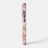 桜花柄ピンク iPhoneケース (左側面)
