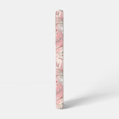桜花柄ピンク SAMSUNG GALAXYケース (左側面)