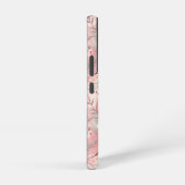 桜花柄ピンク SAMSUNG GALAXYケース (右側面)